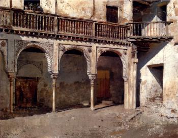 Edwin Lord Weeks : Granada Courtyard
